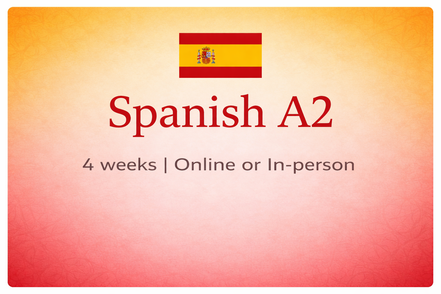 A2 Spanish Course
