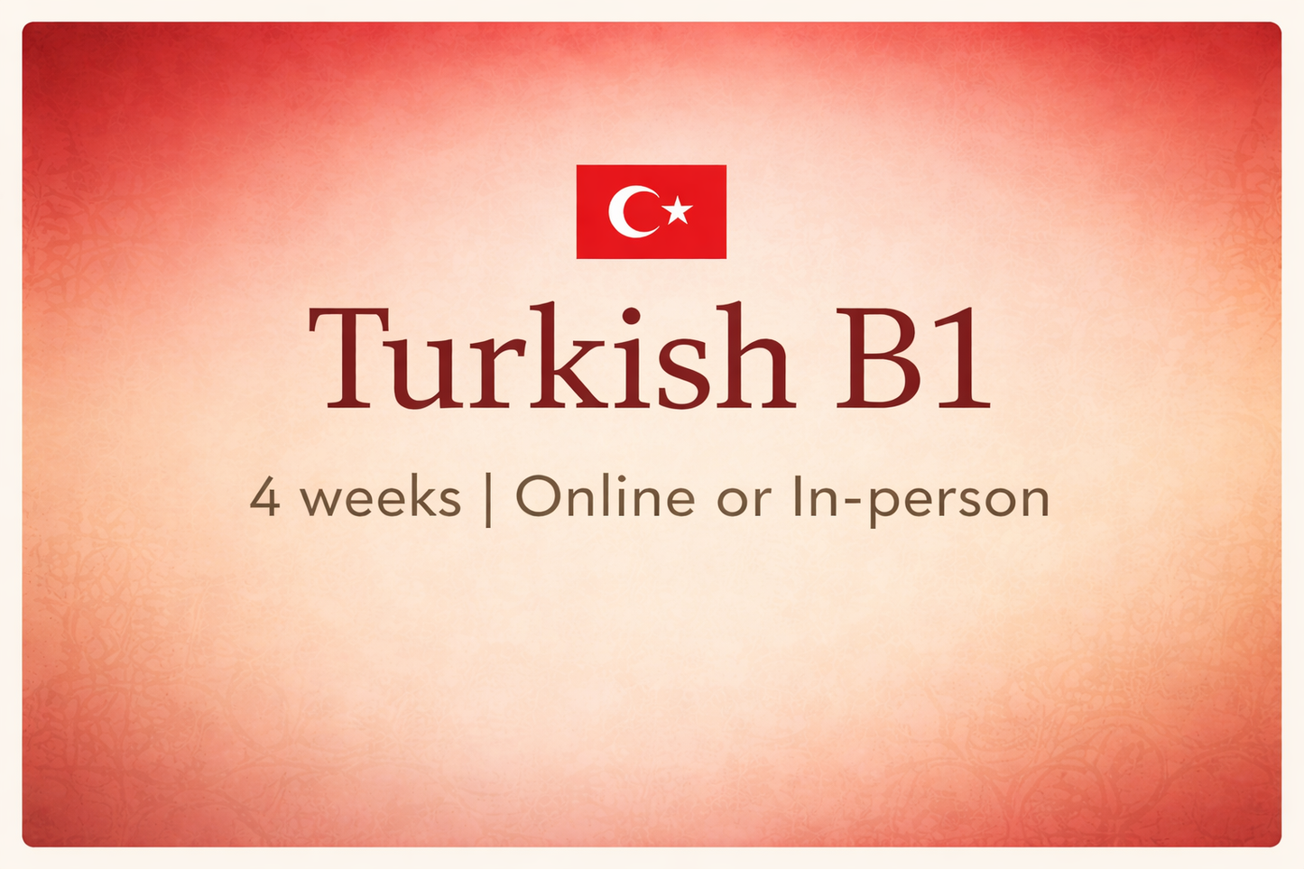 B1 Turkish Course