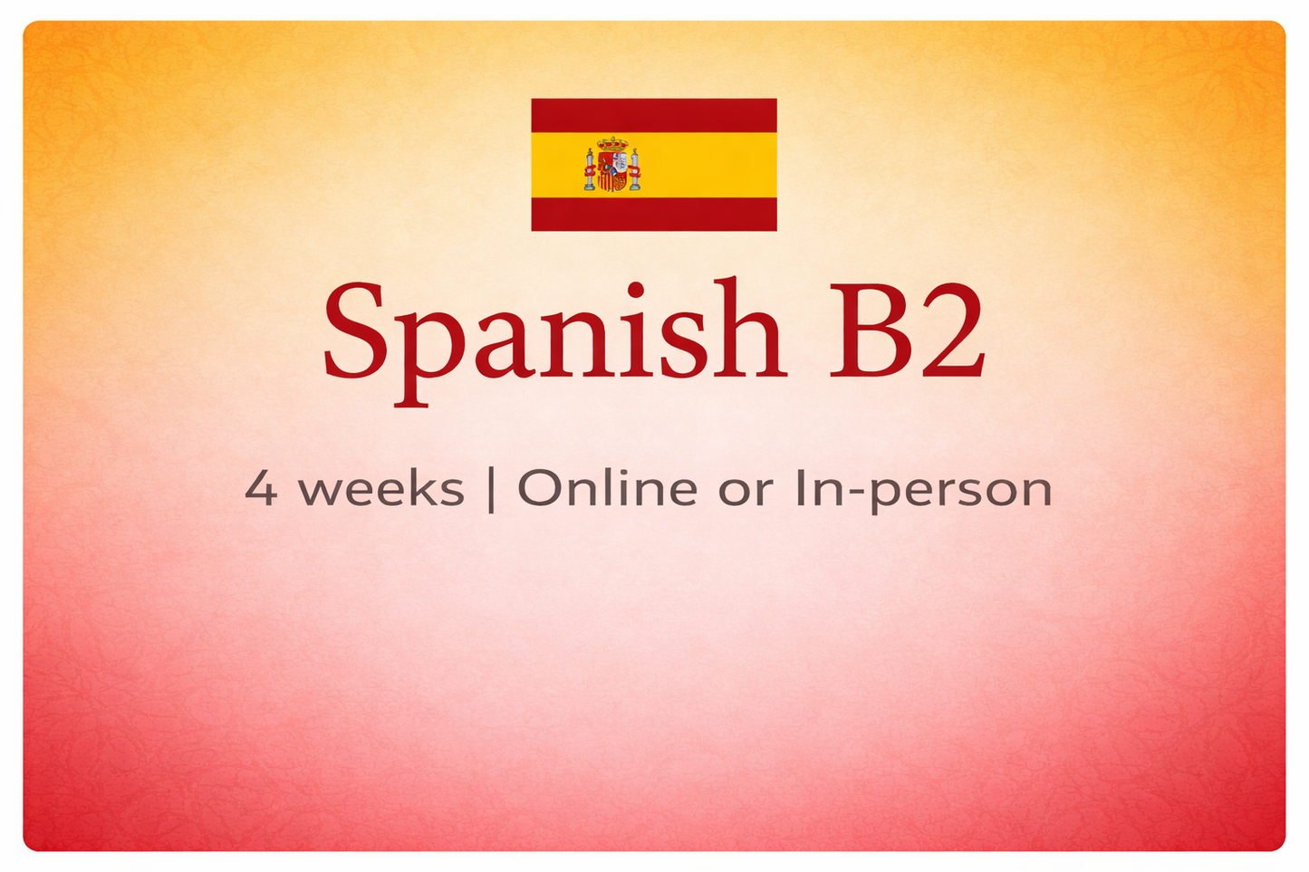 B2 Spanish Course