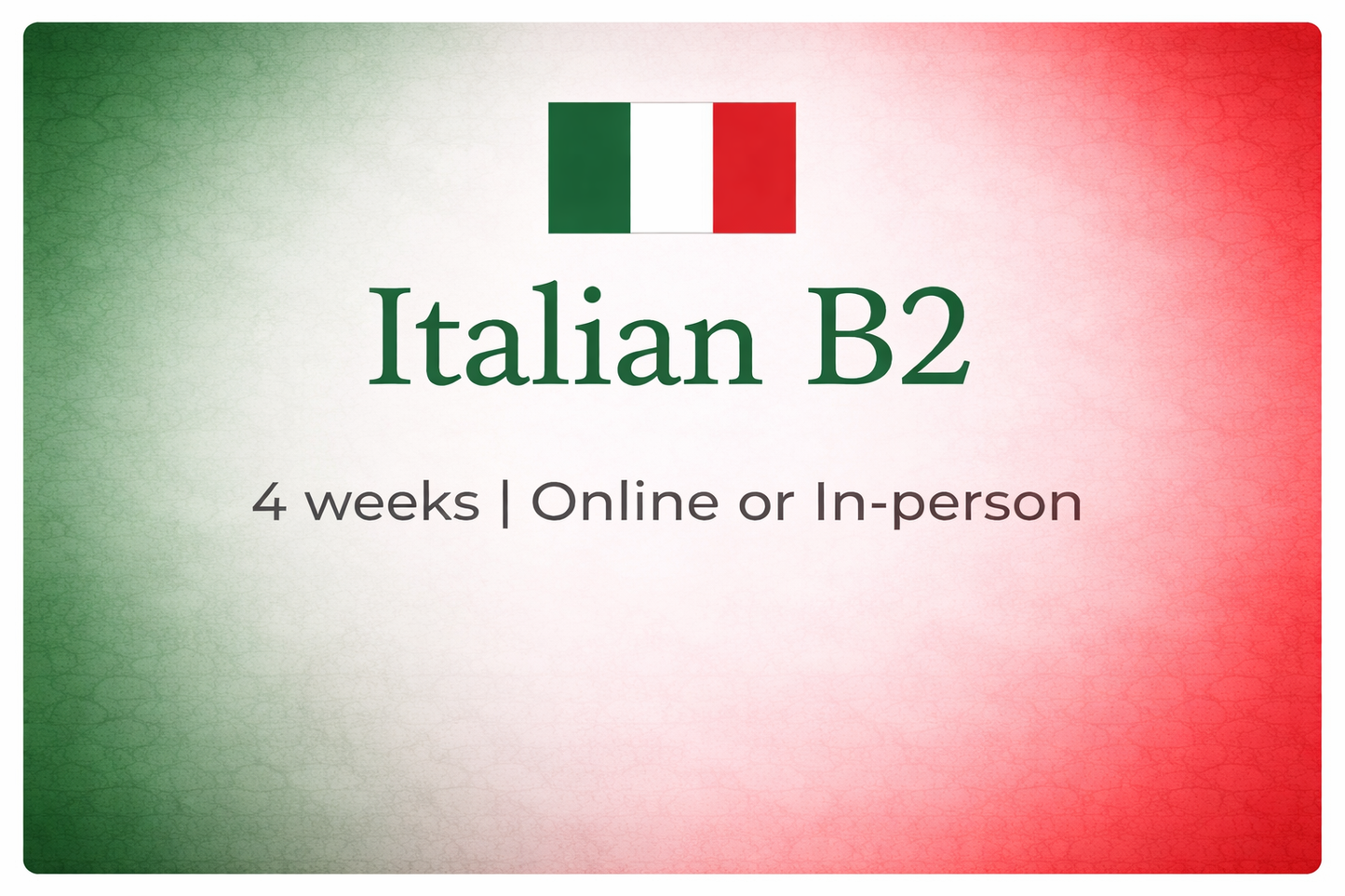 B2 Italian Course