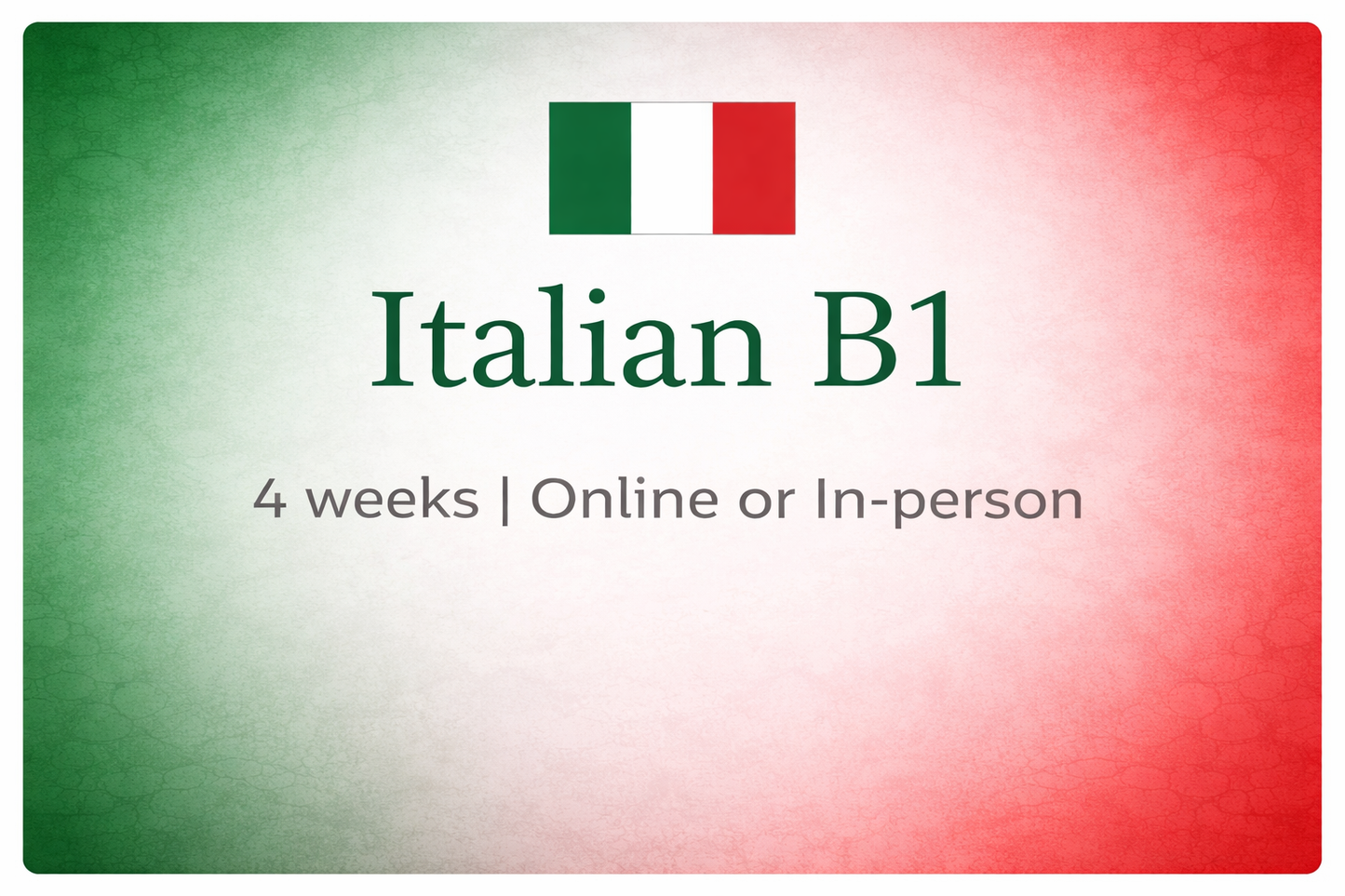 B1 Italian Course