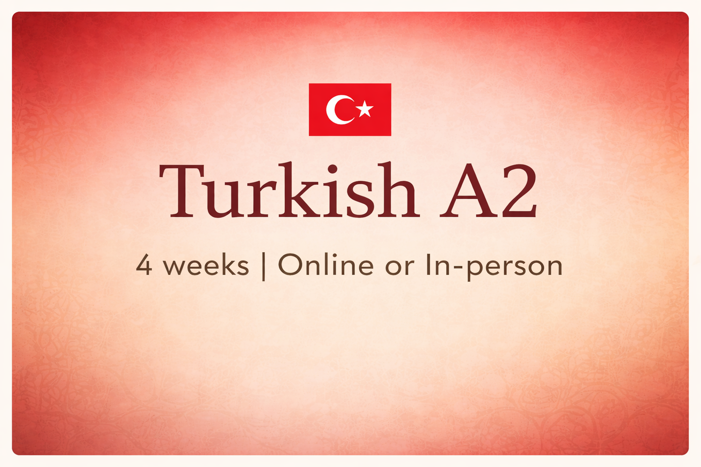 A2 Turkish Course