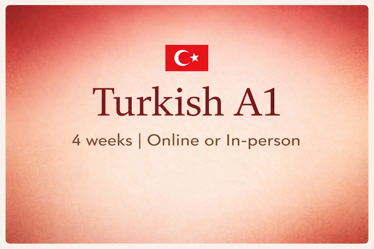 A1 Turkish Course